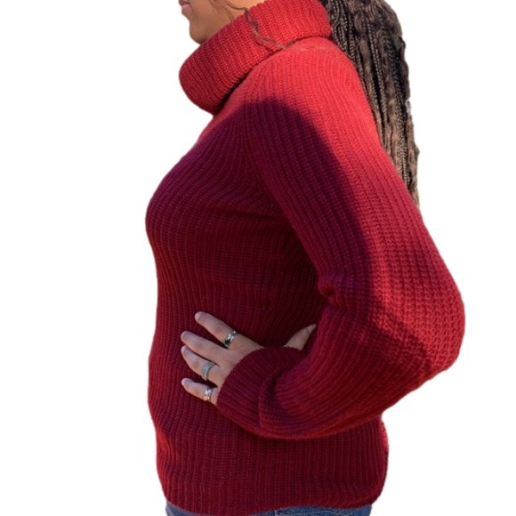 The Limited Cranberry Turtleneck Sweater - Picture 8 of 8